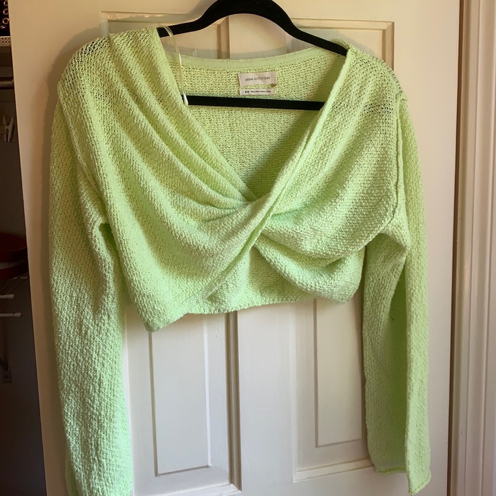 Urban tie front crop top